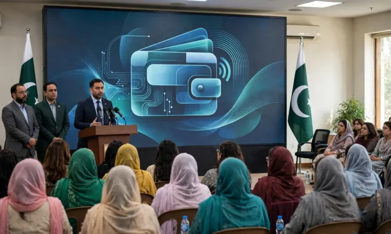 Z-Wallet launch ceremony where State Minister Kayani announced digital wallets for all BISP beneficiaries