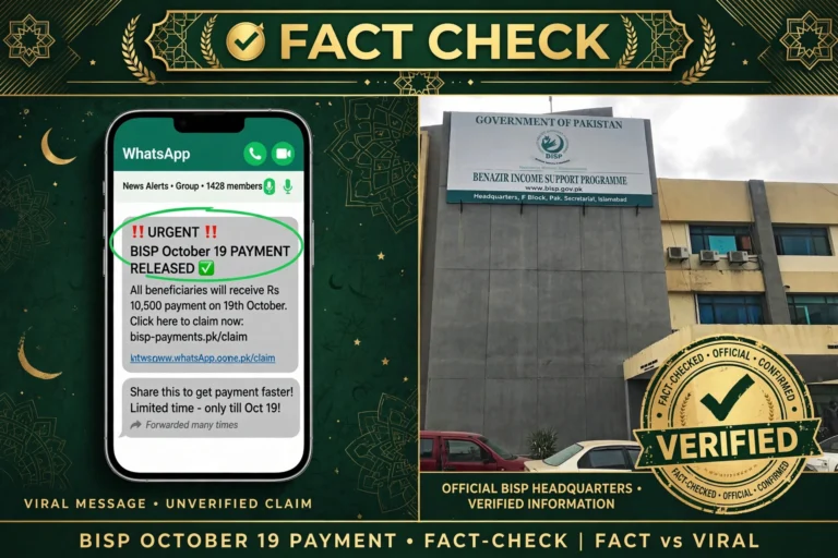 BISP October 19 Payment 2026: Confirmed Facts vs Viral Claims
